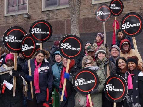 La lutte pour l'augmentation du salaire minimum